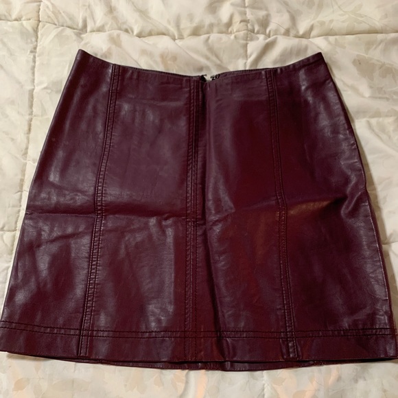 Free People Leather Skirt - Picture 4 of 6